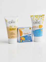 ICONIC Acne Clean, Rice And Vitamin-C Face Wash & Beauty Cream 3Pcs